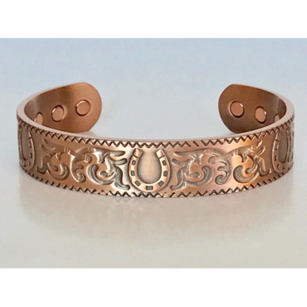 "Horseshoe" Solid Handmade Copper Cuff Bracelets